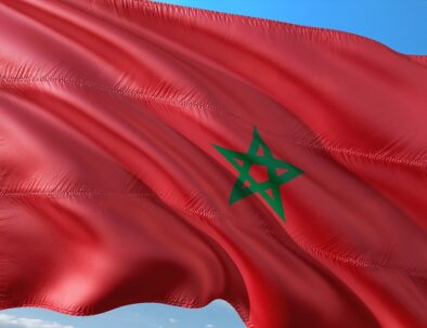 Morocco flag, travel blog