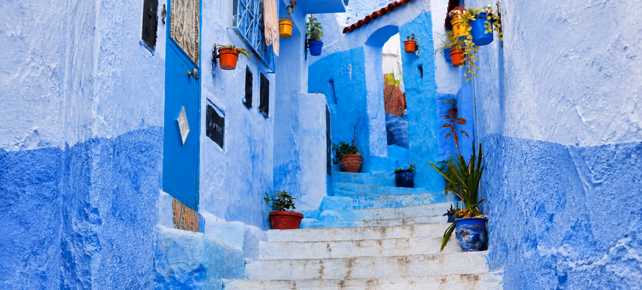 Blue streets of Chefchaouen on a ten-day Morocco itinerary