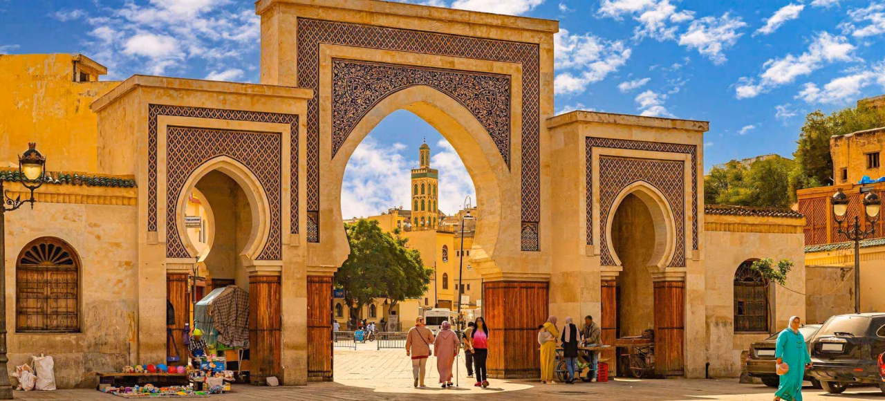 fes gates during 15 days tour 15 days tour from Casablanca through imperial cities, Sahara Desert and Marrakech