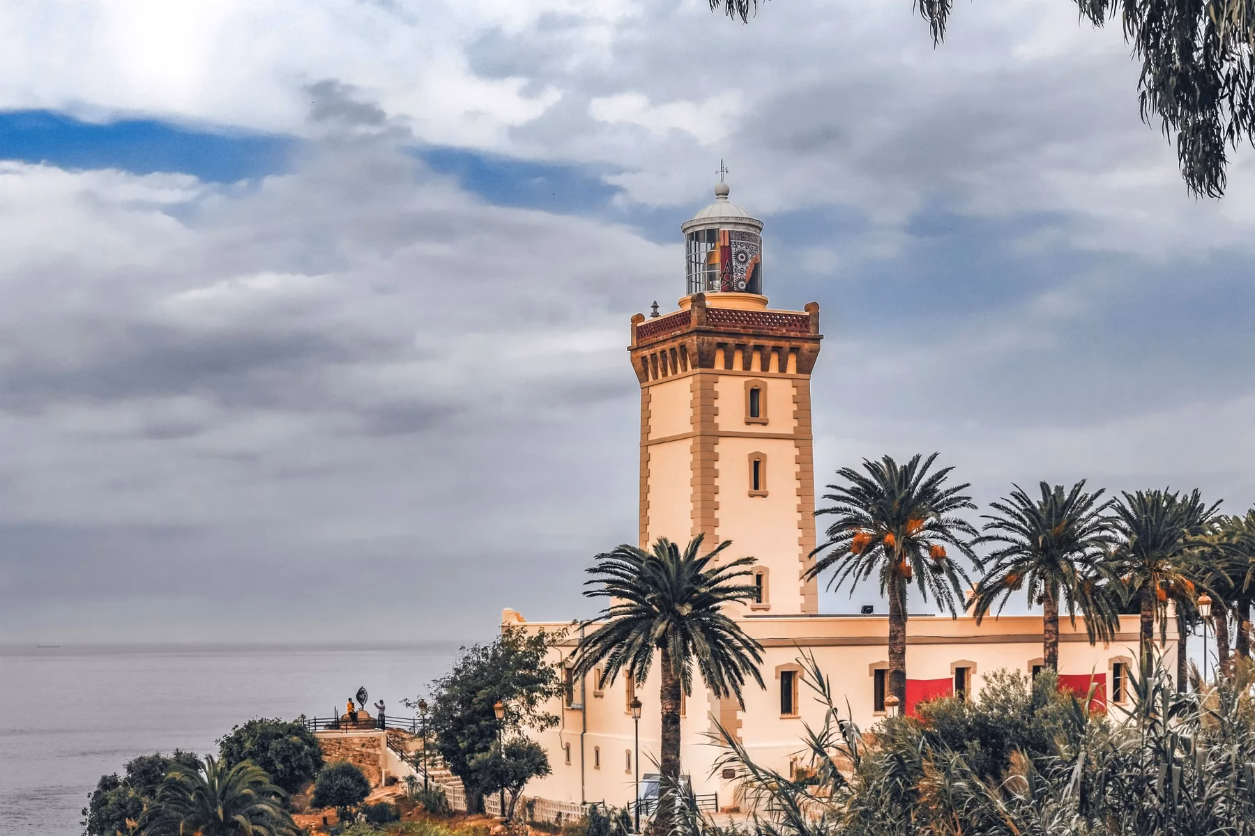 Cape Spartel lighthouse overlooking the Atlantic near Tangier, Morocco