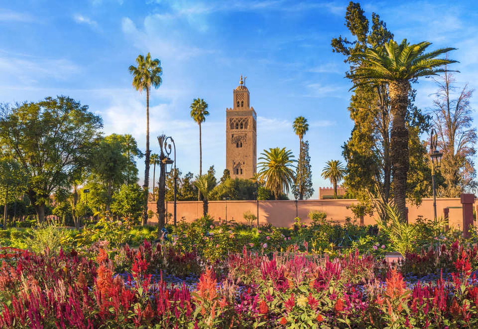Marrakech in spring during an Easter vacation in Morocco