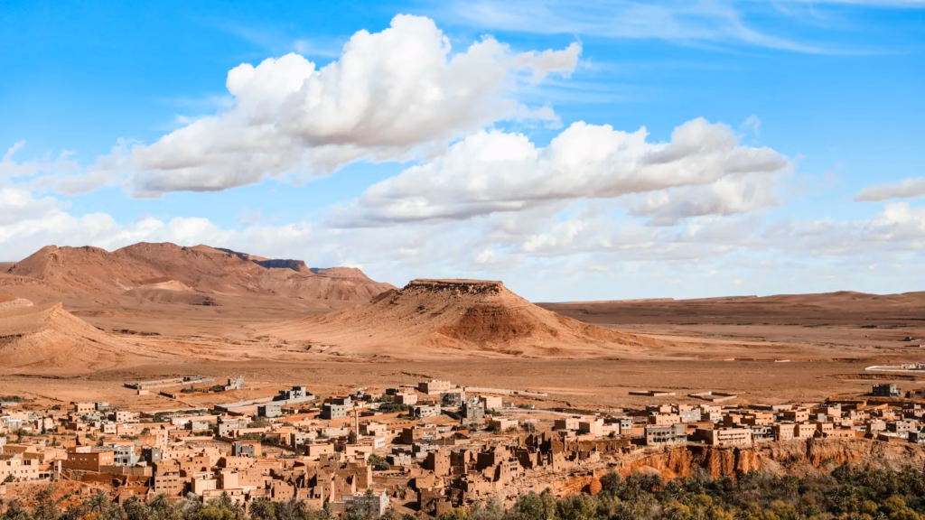 Todra Valley in Morocco under a clear spring sky during an Easter trip